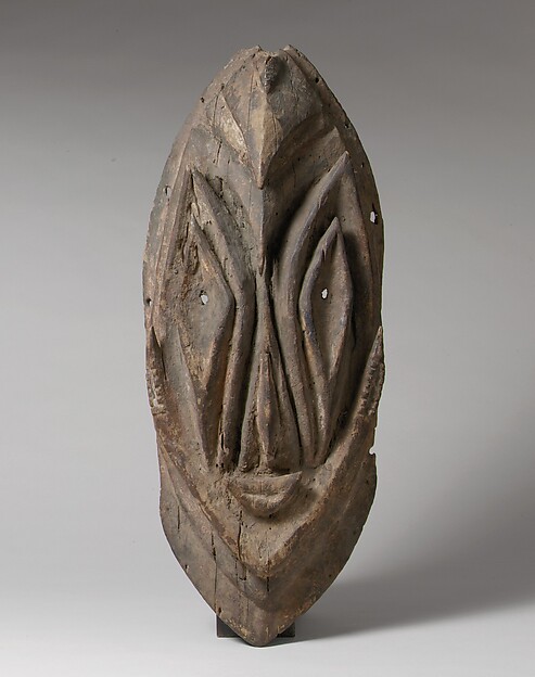 Nineteenth-century carved wooden mask from Papua New Guinea in The Met collection